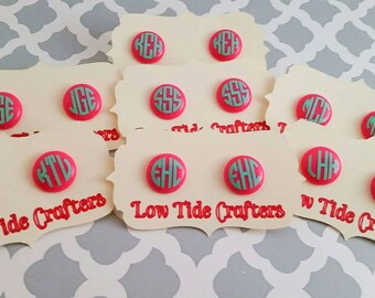 Monogrammed Earrings