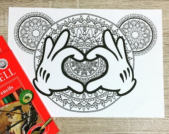 Download Disney zentangle | Etsy