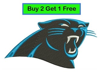 Carolina Panthers.Machine embroidery design.Logo.