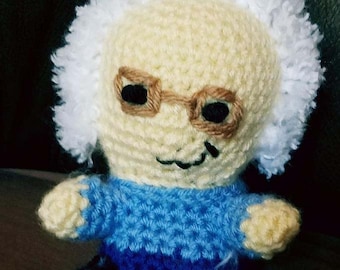 Crochet Bernie Sanders 5" Tall Doll