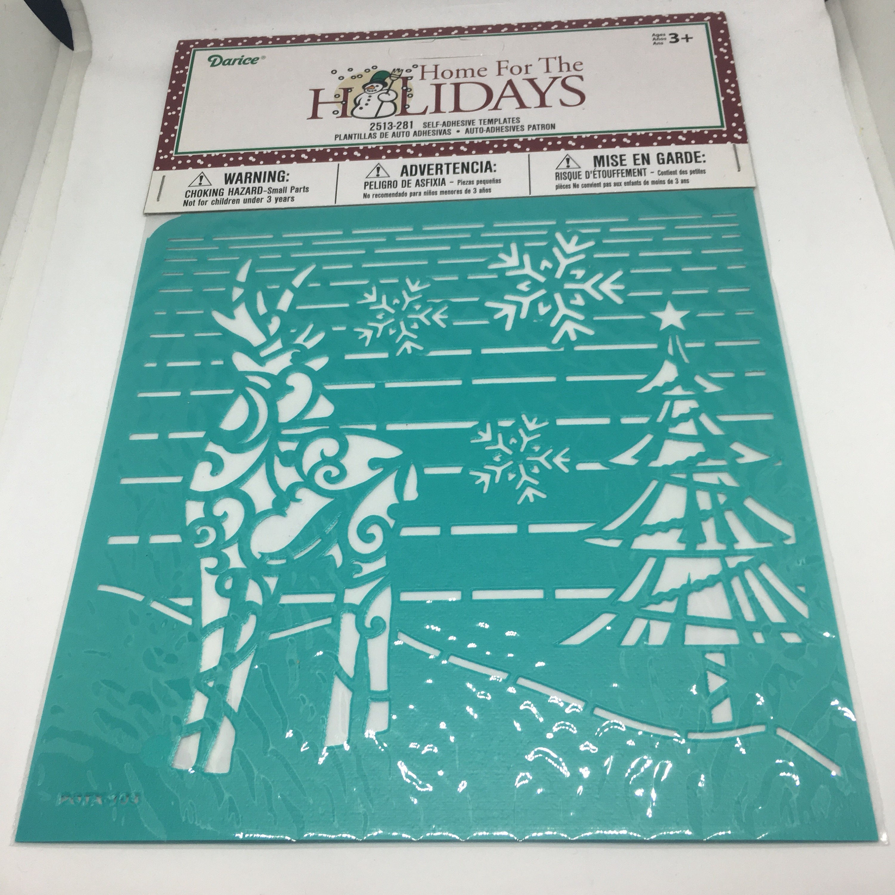 Stencils/ Christmas Stencils / Reindeer Stencils/ Christmas Tree Self Adhesive Stencils / Card