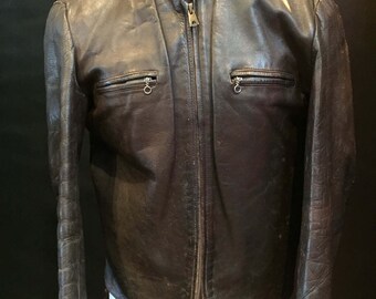 1940s leather jacket | Etsy