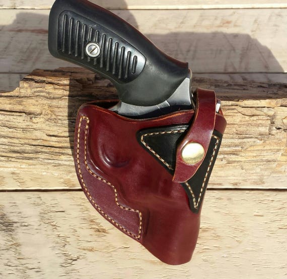 Custom built OWB leather holster for Ruger SP101