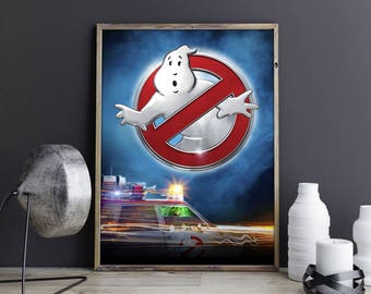 Ghostbusters Art Ghostbusters Decor Ghostbusters Print Ghostbusters Poster Ghostbusters Photo Ghostbusters Artwork Ghosts Wall Art