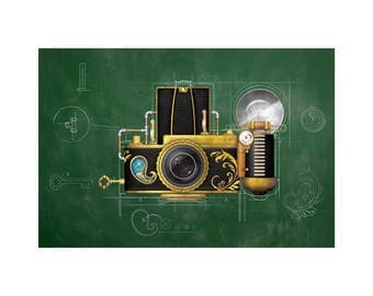 Steampunk Camera Signed & Numbered Limited Edition Print