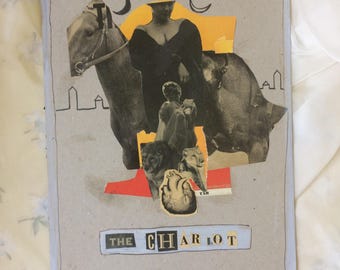 The Chariot/The World Original Collage
