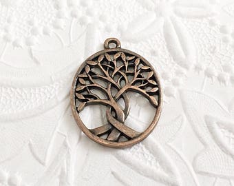 Tree Pendant, Tree of Life Pendant, Copper Tree of Life, 31mm x 24mm, COPP005