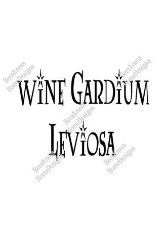 Download Harry Potter Wine Gardium Leviosa - Wine Glass - Wall Art ...
