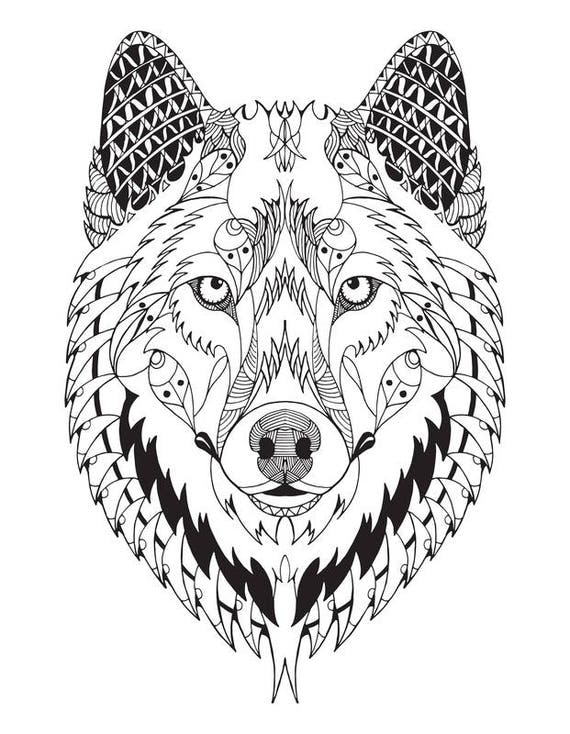 Download Wolf Mandala SVG
