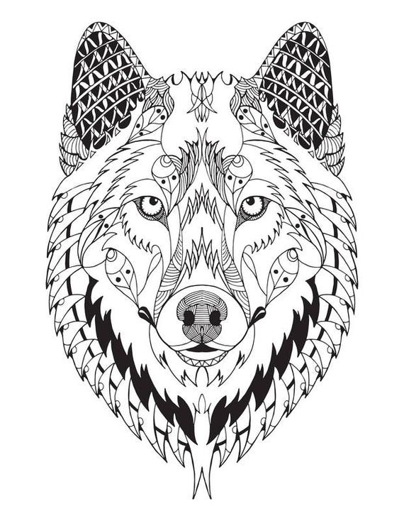 Download Wolf Mandala SVG