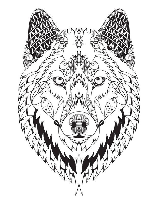 Download Wolf Mandala SVG