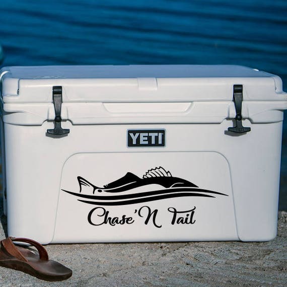 cooler yeti your customize Red Sticker Decal Fish Decal Redfish Cooler Red Yeti Fish