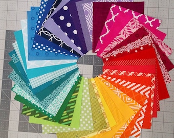 42 Color Wheel - Charm Squares - Quilting Fabric Bundle