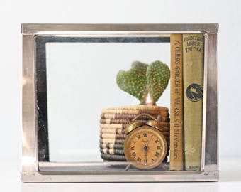 Vintage Chrome Aquarium, Art Deco Style