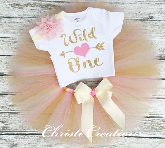 Wild One Birthday Outfit Baby Girl 1st Birthday Outfit