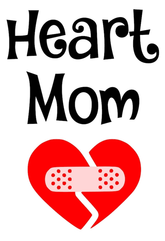 Heart Mom SVG Studio3 PDF PNG Jpg Eps and Dxf File