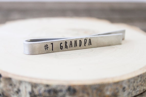 number 1 grandpa tie bar