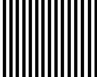 Black And White Pinstripe Fabric 