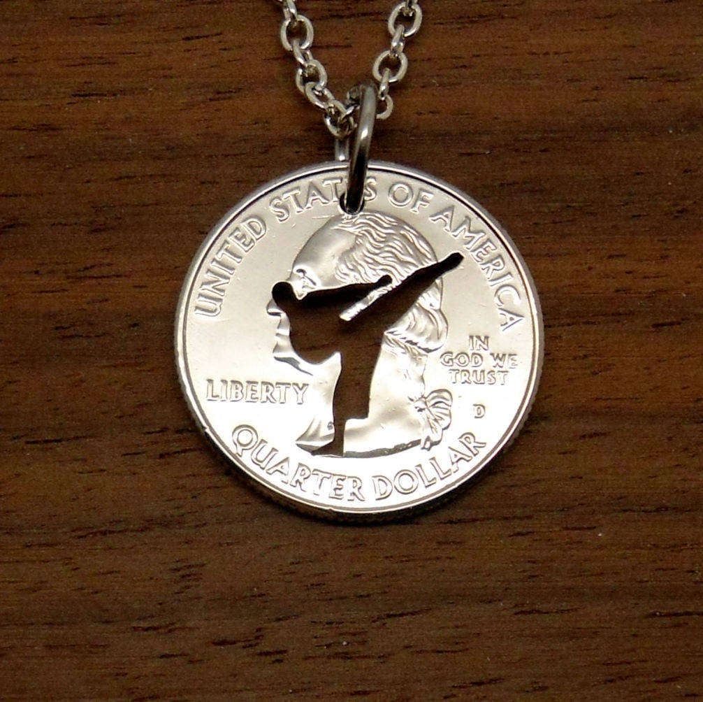 Karate Necklace Martial Arts Pendant Taekwondo Necklace