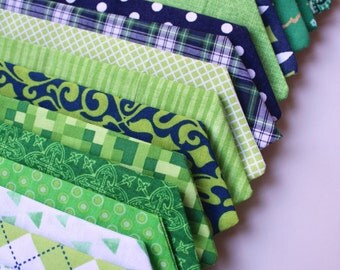 Little and Big Guy NECKTIE Tie - St. Patrick's Day Collection- Navy and Green - (Newborn-Adult) - Baby Boy Toddler Teen Man