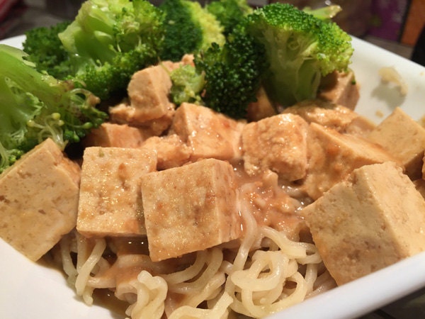 Peanut Tofu with Broccoli