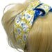 yellow and blue headband