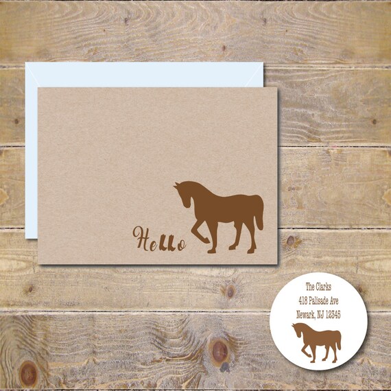 Horse Thank You Cards Horse Note Cards Horse Cards
