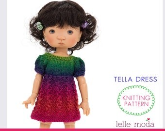 Almond Dress - Knitting Pattern - Little Darling Dolls by ...