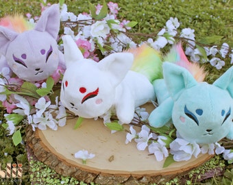 rainbow fox plush