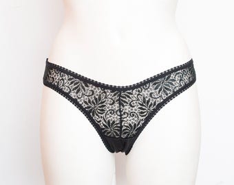 vintage black panties dead stock Vintage