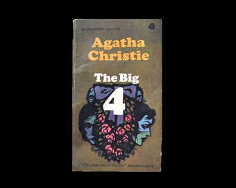 1960s Paperback: The Big 4, by Agatha Christie. Four. Hercule Poirot. Avon Books. Book. Mystery. Thriller.