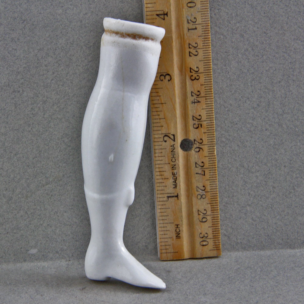 Vintage Antique Excavated German Doll Leg Victorian Doll Leg