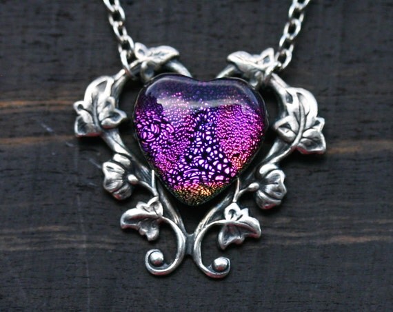 Purple Heart Necklace