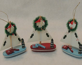 Sailboat ornament Etsy