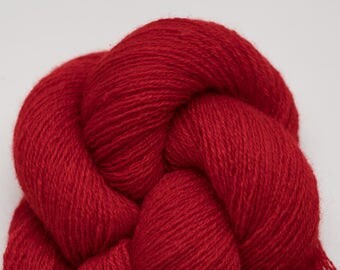 Lust Red II Recycled Cashmere Lace Weight Yarn, CSH00266