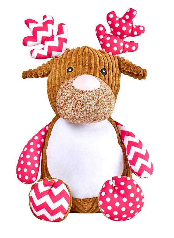 pink reindeer teddy