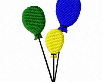 Balloons Embroidery Design - Instant Download