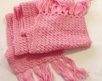 Knitted fringed scarf Sciarpe & Foulard main image 1
