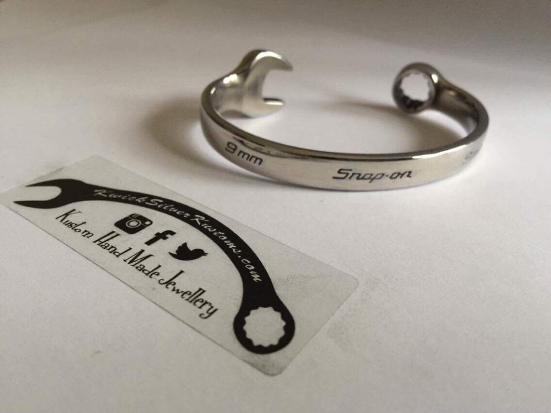 Man Bangle Snap On Spanner Bracelet Wrench Bracelet