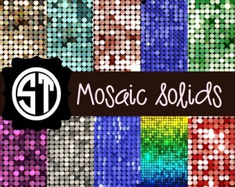 Mosaic Solid Patterns Vinyl (Indoor, Outdoor, Glitter vinyl , HTV iron on, Glitter HTV) Lamination available Mask not included
