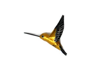 Hummingbird art Paper mache Bird sculpture Decoration birds
