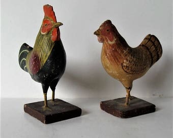 Paper mache chickens | Etsy