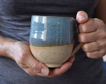 Pottery Coffee Mug, Ceramic Mugs Set, Ceramic mug, Large Turquoise Pottery mug, Coffee /Tea Stoneware cup, Ceramic Coffee mug, Ceramic mugs