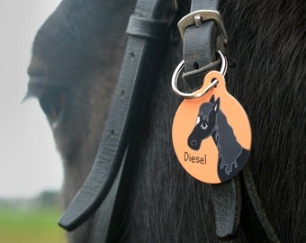 Equestrian Horse ID Tag - Horse Bridle Tag - Equine Name Tag - Horses - Horse Tack - Horse Charm