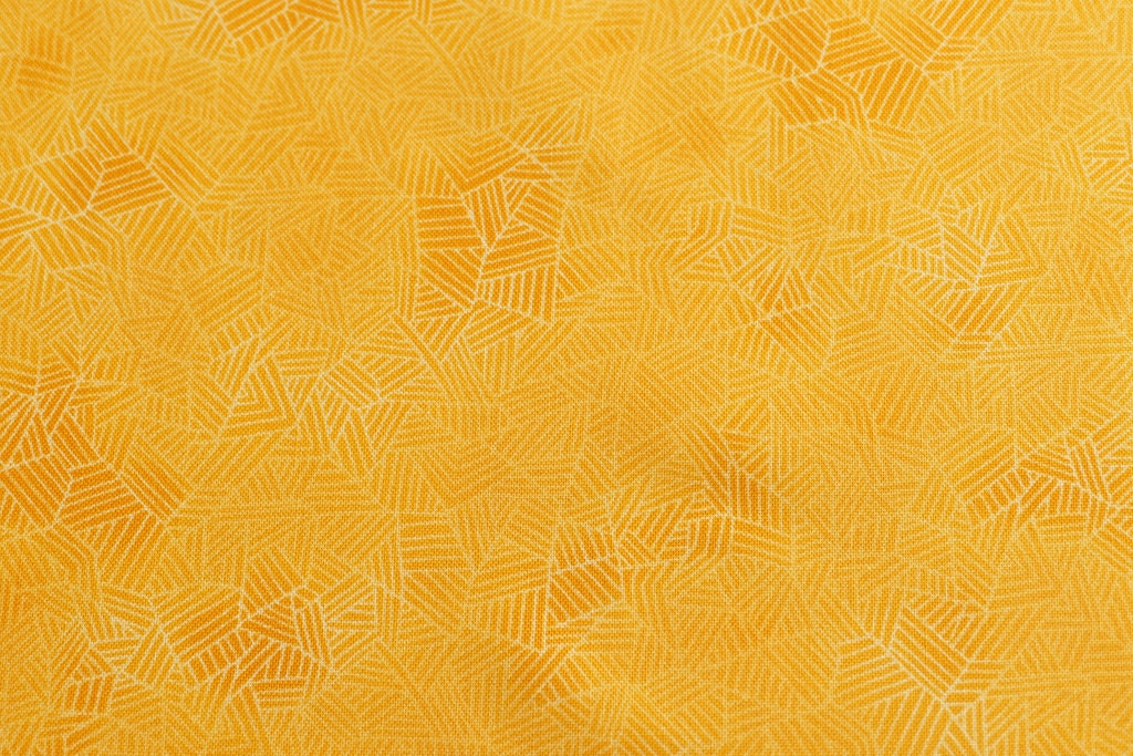 Yellow orange cotton fabric, Texture Spectrum, Marigold fabric from ...