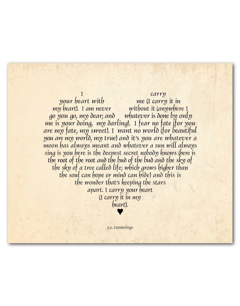 I carry your heart with me poem e.e. cummings quote heart