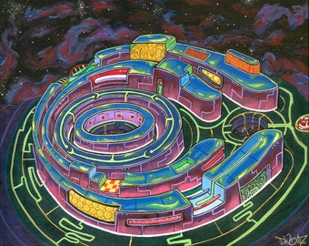 Enter The Chamber-Original! Bassnectar inspired canvas