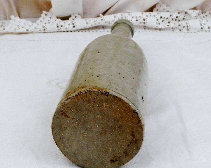 Large Antique French Salt Glazed Stoneware Bottle from the Town of Laval, French Country Decor, Farmhouse Decor, Brocante, Retro, Vintage