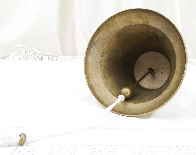 Large Vintage French Reproduction Bronze Bell Engraved " Bretagne "=" Brittany ", Sailing Boat Bell, Wall Hanging Front Door Bell, France, Large Vintage French Reproduction Bronze Bell Engraved " Bretagne "=" Brittany ", Sailing Boat Bell, Wall Hanging Front Door Bell, France,