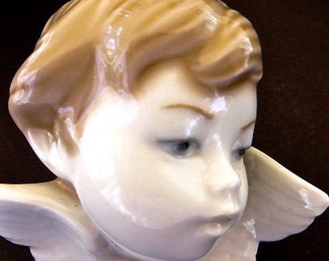 Lladro Cherub, Vintage Angel Lladro, Celestial Collectibles, Guardian Angel, Baby Gift, Sympathy Gift, Vintage